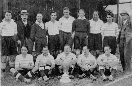 Les pros du Racing Club en 1936.
