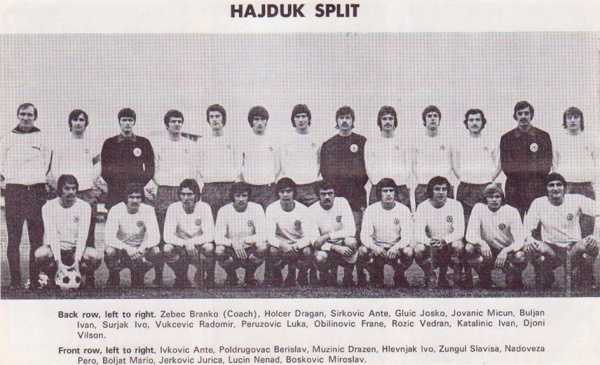 Dragan Holcer sous le maillot de l'Hajduk Split.