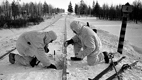 Une unité à ski opérant un sabotage durant la seconde guerre mondiale Ⓒ tvzvezda.ru